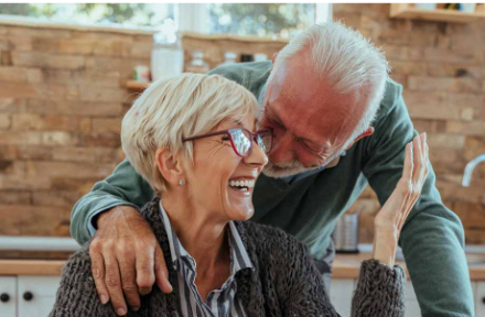 older couple smiling