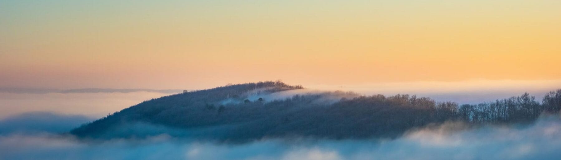 Hills at sunset